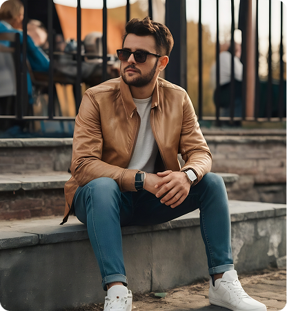Premium Suede Bomber Jacket