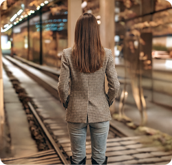 Women’s Structured Check Blazer