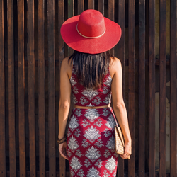 Women's Printed Halter Neck Dress