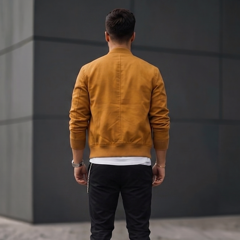 Men's Mustard Casual Jacket