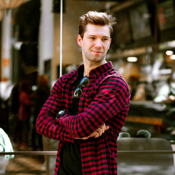 Men's Burgundy Check Casual Shirt