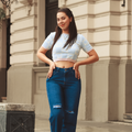 Tee & Straight-Leg Jeans