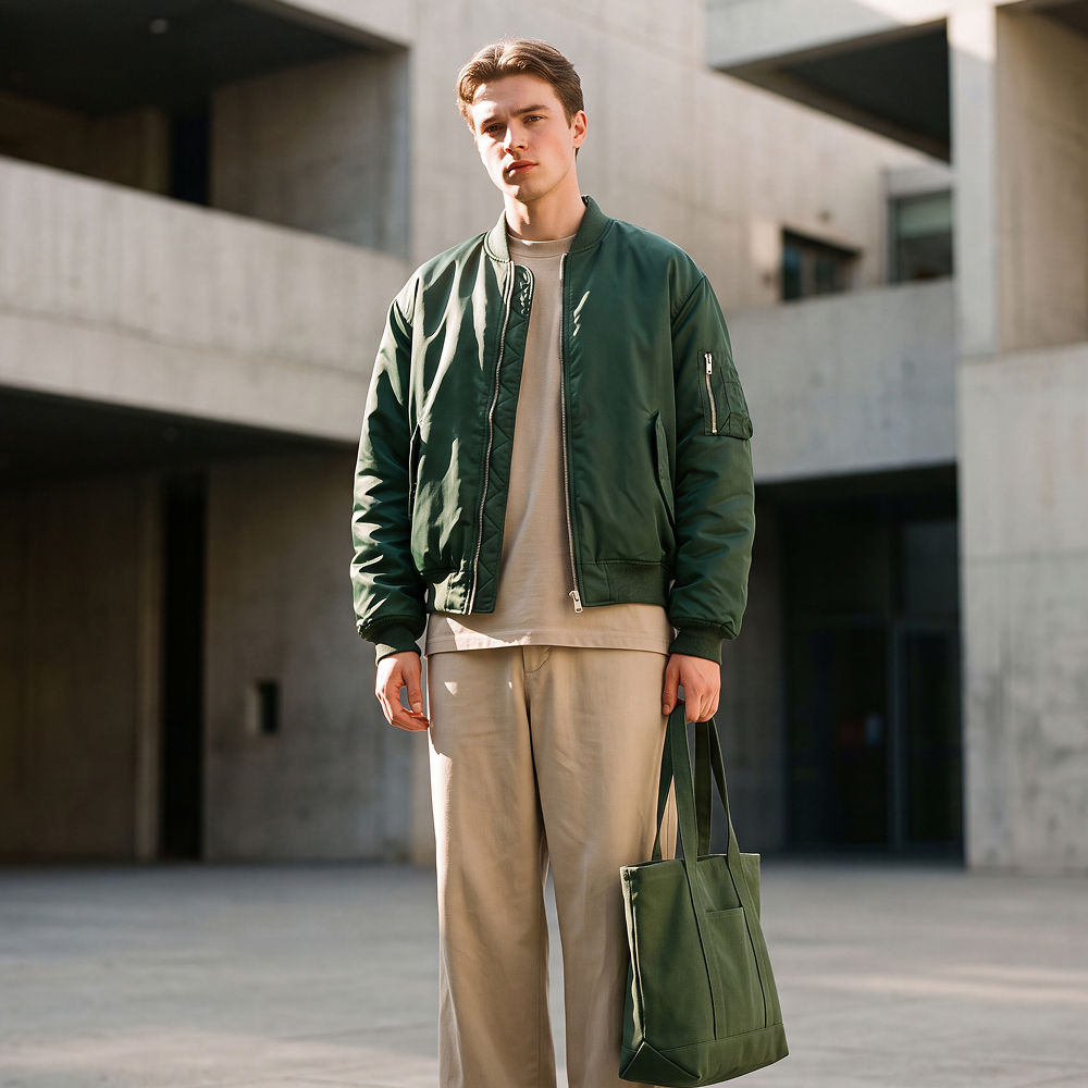 Jacket & Wide-Leg Trousers