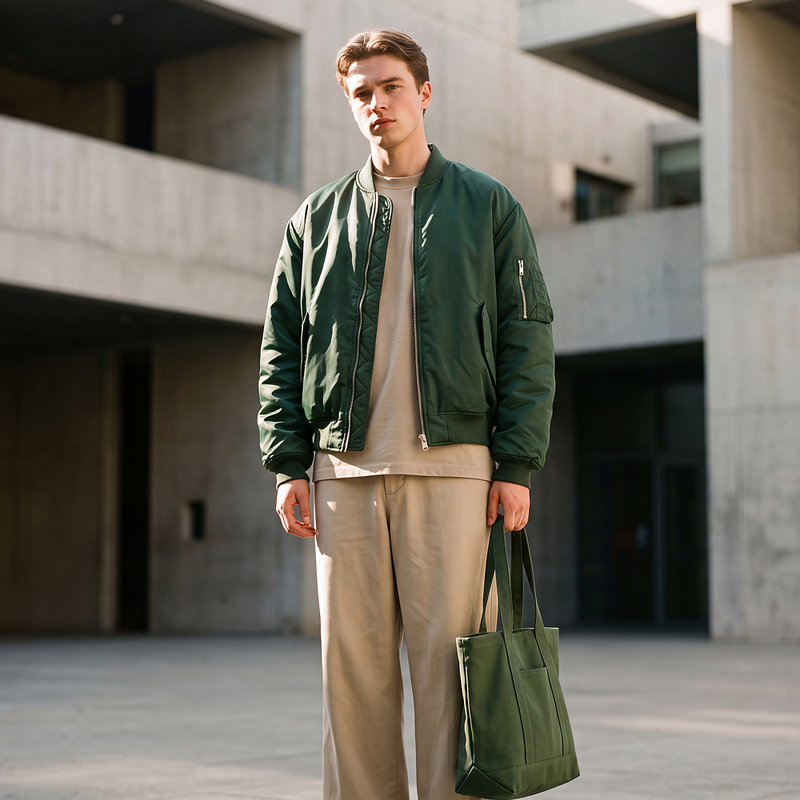 Jacket & Wide-Leg Trousers