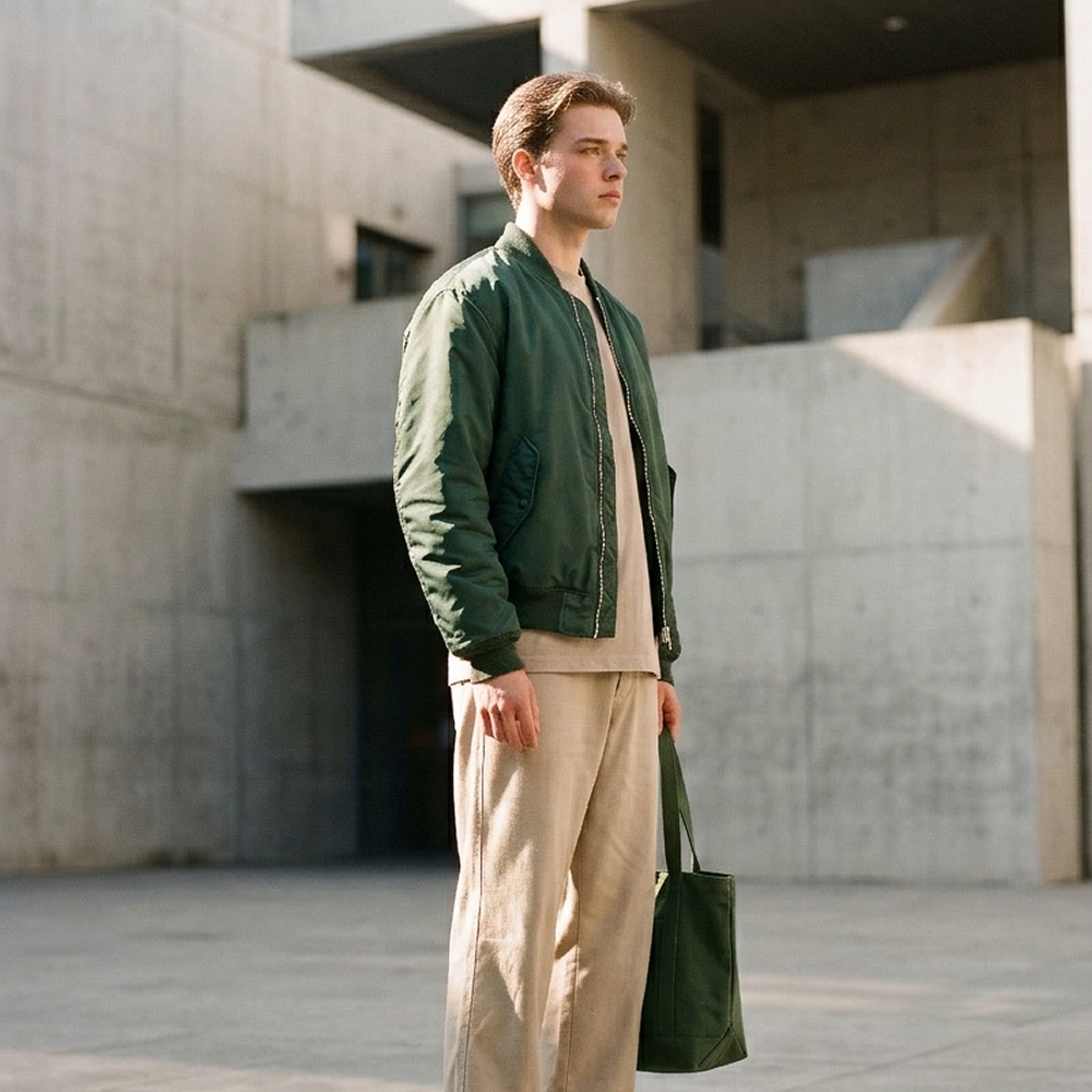 Jacket & Wide-Leg Trousers