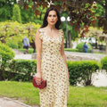 Regular-Fit Floral Midi Dress