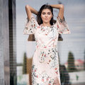 Relaxed Printed Midi Dress