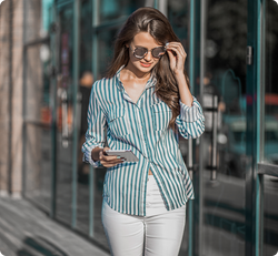 Classic Striped Cotton Shirt
