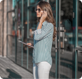Classic Striped Cotton Shirt