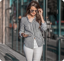 Classic Striped Cotton Shirt