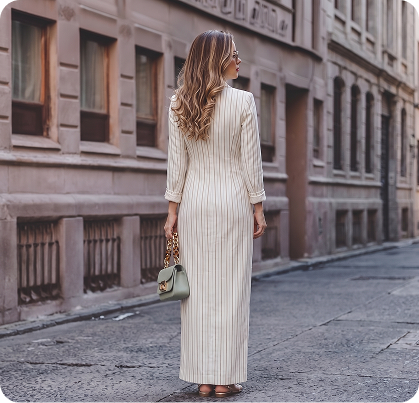 Classic White Belted Shirt Dress