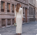 Classic White Belted Shirt Dress