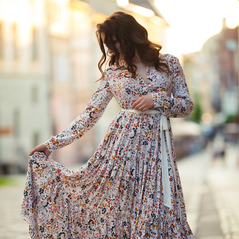 Classic Floral Maxi Dress