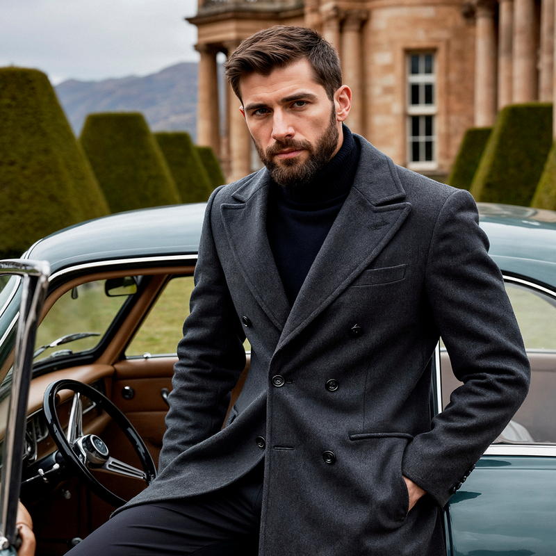Modern Wool Overcoat