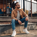 Premium Suede Bomber Jacket
