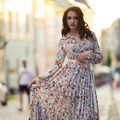 Classic Floral Maxi Dress