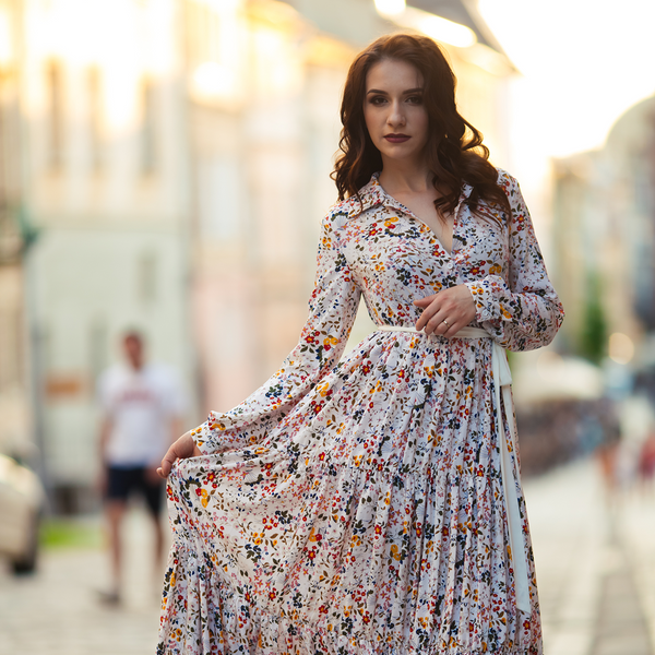 Classic Floral Maxi Dress
