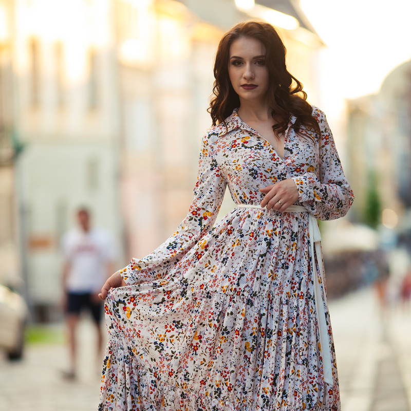 Classic Floral Maxi Dress