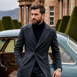 Modern Wool Overcoat