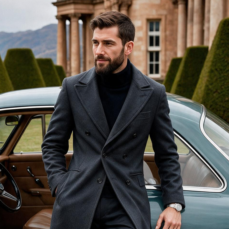 Modern Wool Overcoat