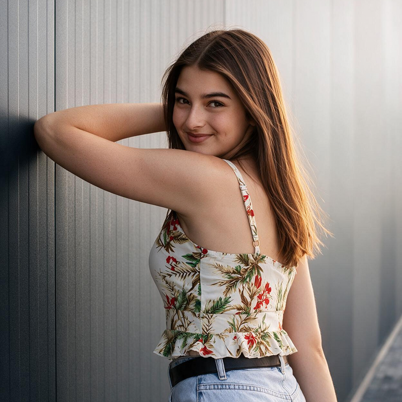 Tropical Summer Cami Top