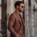 Tailored Brown Formal Suit