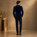 Back view of men’s party-wear suit