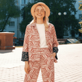 Botanical Coord Set - Blush Pink