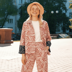 Botanical Coord Set - Blush Pink