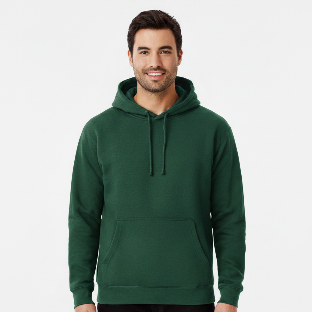 Hoodie - Forest Green Male Model
