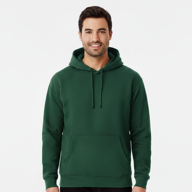 Hoodie - Forest Green Male Model