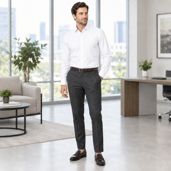 Men’s white office shirt