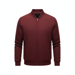 Men's Casual Jacket - Wine Color