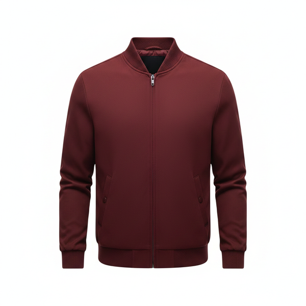 Men's Casual Jacket - Wine Color