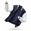 Navy White Varsity Jacket