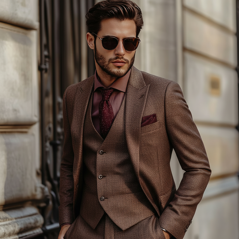 Tailored Formal Suit - Bronze