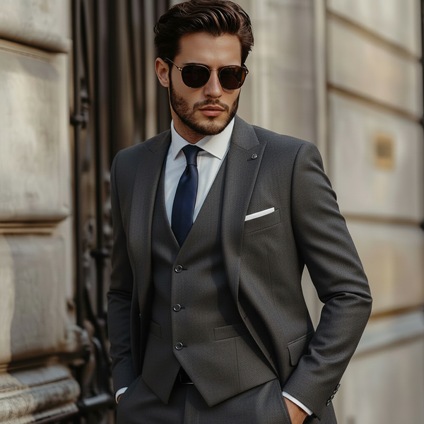 Tailored Formal Suit - Gray Variant