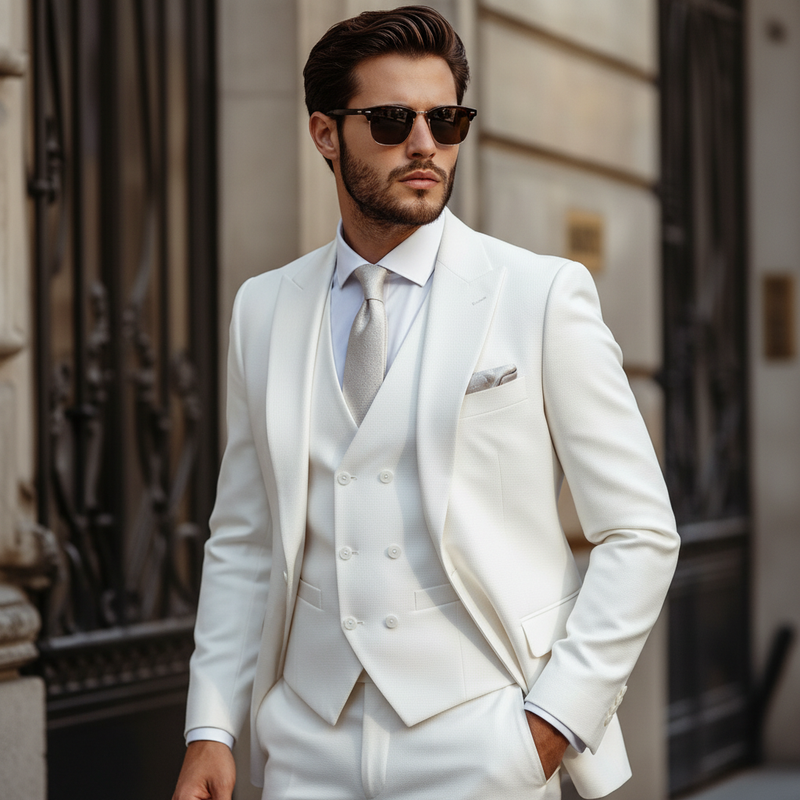 White Formal Suit Variant